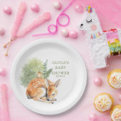 ネイチャーズディライトディアベイビーシャワーのお願い ペーパープレート (パーティー)