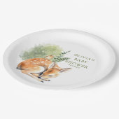 ネイチャーズディライトディアベイビーシャワーのお願い ペーパープレート (アングル)