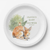 ネイチャーズディライトディアベイビーシャワーのお願い ペーパープレート (正面)