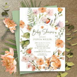 ネイチャーズディライトディアベビーシャワー招待状 招待状