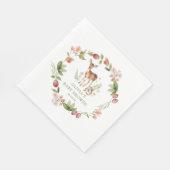 ネイチャーズディライトディアベビーシャワー スタンダードランチョンナプキン (角)