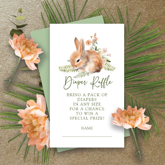 ネイチャーズディライトバニーおむつラッフル エンクロージャーカード