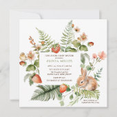 ネイチャーズディライトバニーベビーシャワー 招待状 (正面)