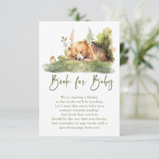 ネイチャーズディライトベアーブックベビー エンクロージャーカード (スタンド正面)