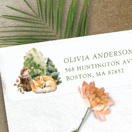 ネイチャーズディライトベビーシャワーキツネ住所 シール