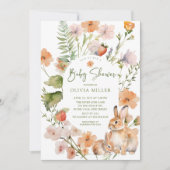 ネイチャーズディライトラビットベイビーシャワー招待状 招待状 (正面)