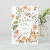 ネイチャーズディライトラビットベイビーシャワー招待状 招待状 (スタンド正面)