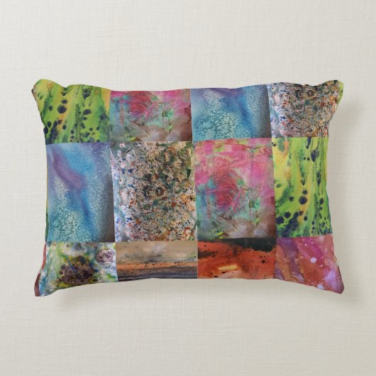 ネイチャーズパレット鮮やか-海インスパイアアート アクセントクッション (正面)