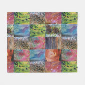 ネイチャーズパレット鮮やか-海インスパイアアート フリースブランケット (正面(横))