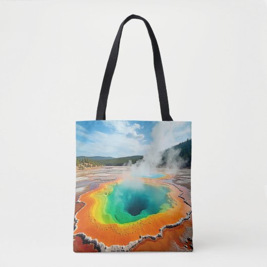 ネイチャーズホットカラフル春アート トートバッグ (正面)