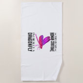 ネイチャーズリビングアートドラゴンフライ自然昆虫ドラッグ ビーチタオル (正面)