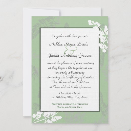 ネイチャーズレース結婚ズ 招待状 (正面)