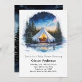 ネイチャーズワンダーランドアドベンチャーベビーシャワー 招待状 (正面/裏面)