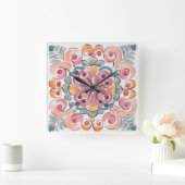 ネイチャーズ·ブリス スクエア壁時計 (ホーム)