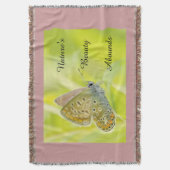 ネイチャーズ・美しい・バタフライ スローブランケット (正面縦)