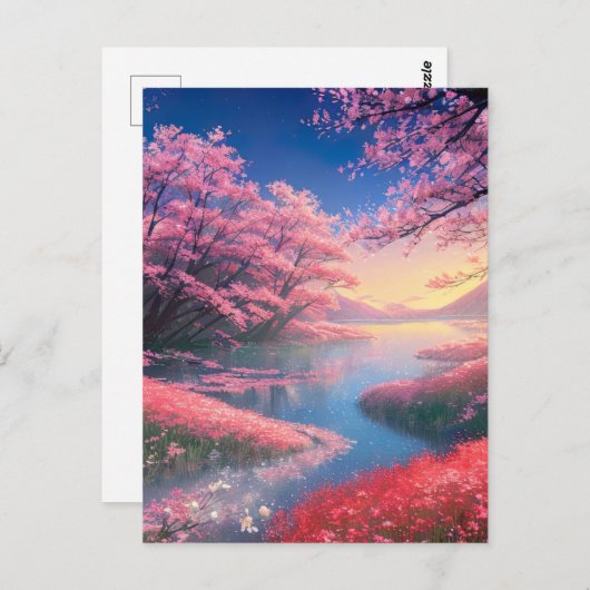 ネイチャー万華鏡のように千変万化するパターン ポストカード (正面/裏面)