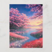 ネイチャー万華鏡のように千変万化するパターン ポストカード (正面)