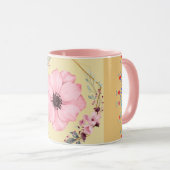 ネイチャー春桜フローラグラフィックアート マグカップ (正面右)