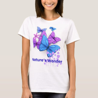 ネイチャー疑問に思ズ – バエレガントバタフライTシャツ Tシャツ
