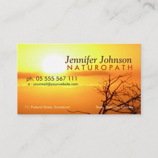 ネイチャー美しい名刺 名刺 (正面)