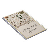 ネイチャー美しい植物花と葉ハーブ ノートブック (右側)