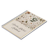 ネイチャー美しい植物花と葉ハーブ ノートブック (左側)