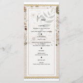 ネイチャー美しい植物花結婚のメニュー メニュー (正面)