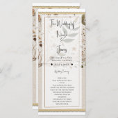 ネイチャー美しい植物花葉と結婚s プログラム (正面/裏面)