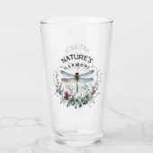 ネイチャー調和 – ドラゴン芸術的フライ タンブラーグラス (裏面)