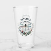 ネイチャー調和 – ドラゴン芸術的フライ タンブラーグラス (正面)
