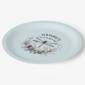 ネイチャー調和 – ドラゴン芸術的フライ ペーパープレート (アングル)