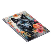 ネイチャー魔法魅力的 – オオカミin the Flower Parad ノートブック (右側)