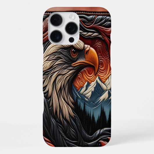 ネイチャー イーグル デザイン iPhoneケース (裏面)