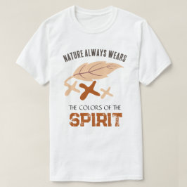 "ネイチャー・オールウェイズ・ウェアーズ"リーフ Tシャツ