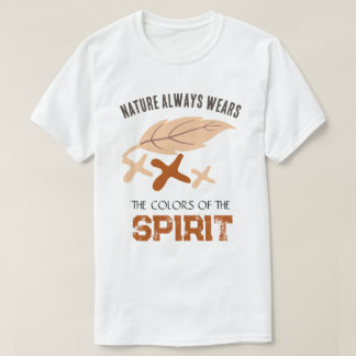 "ネイチャー・オールウェイズ・ウェアーズ"リーフ Tシャツ