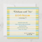 ネイチャー ストライプス 招待状 (裏面)