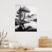 ネイチャー・リフレクション・スケッチポスター ポスター (キッチン)