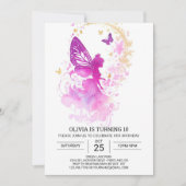 ネイチャーTouchおとぎ話誕生日魔法 招待状 (正面)