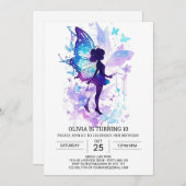 ネイチャーTouchおとぎ話誕生日魔法 招待状 (正面/裏面)