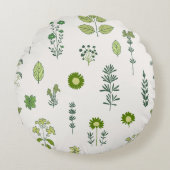 ネイチャーTouchグリーントーン ラウンドクッション (正面)