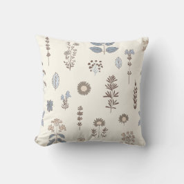 ネイチャーTouchブルーブラウン装飾用クッション クッション