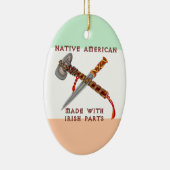 ネイティブアメリカンかアイルランド語 セラミックオーナメント (右)