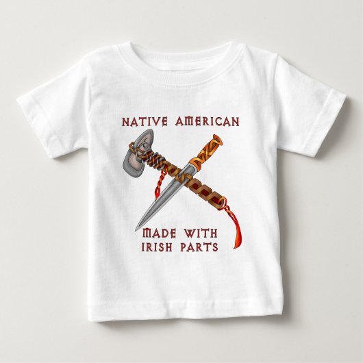 ネイティブアメリカンかアイルランド語 ベビーTシャツ (正面)
