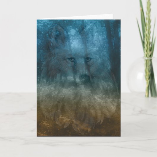 ネイティブアメリカンのすべての行事の挨拶状 カード (正面)