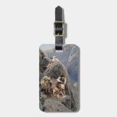 ネイティブアメリカンのアイコン：アパッチの戦士たち、米騎兵隊 ラゲッジタグ (正面縦)