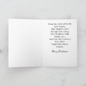 ネイティブアメリカンのクリスマスカード 招待状 (内部)