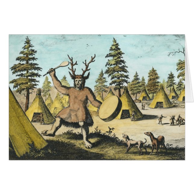 ネイティブアメリカンのシャーマン (正面横)