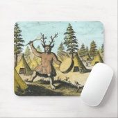 ネイティブアメリカンのシャーマン マウスパッド (マウス)