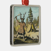 ネイティブアメリカンのシャーマン メタルオーナメント (右)