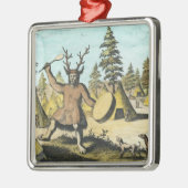 ネイティブアメリカンのシャーマン メタルオーナメント (左)